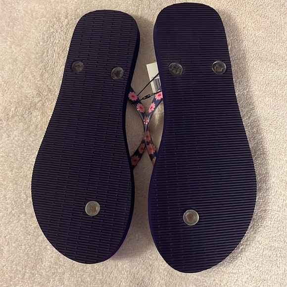 Magenta Medallion Flip Flops - Picture 2 of 3